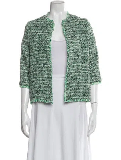 Pre-owned Ann Mashburn V-neck Sweater In Green