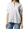 Ann Mashburn Weekender Shirt In Multi Stripe In Multi
