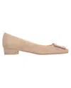 Ann Mashburn Women's Buckle Sandal In Camel In Brown