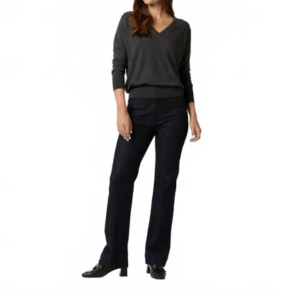 Ann Mashburn Women's Kate Sweater In Heather Charcoal In Black