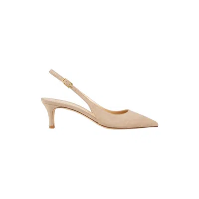 Ann Mashburn Women's Kitten Slingback Heel In Pebble Suede In Multi