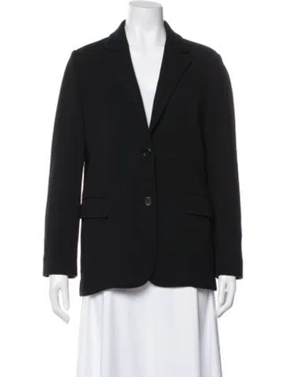 Pre-owned Ann Mashburn Wool Blazer In Black