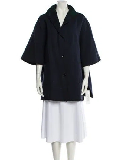 Pre-owned Ann Mashburn Wool Jacket In Blue