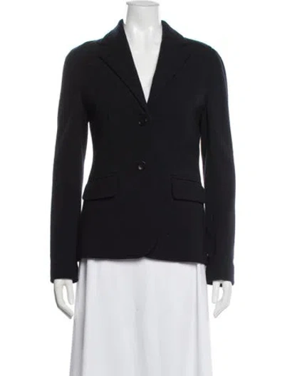 Pre-owned Ann Mashburn Wool Jacket In Blue
