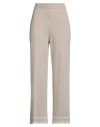 Ann Max Woman Pants Beige Size 12 Polyamide, Wool, Viscose, Cashmere In Sand