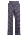 Ann Max Woman Pants Blue Size 3xl Viscose, Polyester, Elastane In Blue