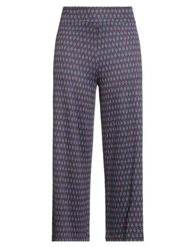 Ann Max Woman Pants Blue Size 3xl Viscose, Polyester, Elastane