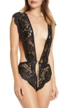 Ann Summers Dixie Open Gusset Bodysuit In Black