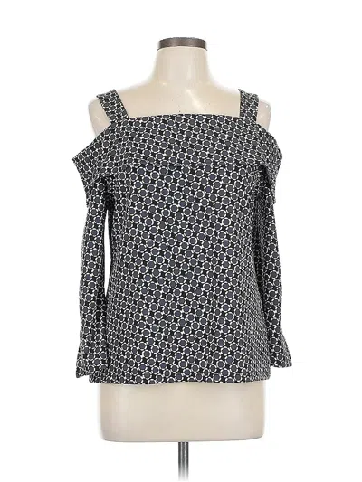 Pre-owned Ann Taylor 3/4 Sleeve Blouse In Black