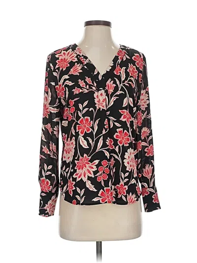 Pre-owned Ann Taylor 3/4 Sleeve Blouse In Black