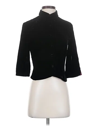 Pre-owned Ann Taylor 3/4 Sleeve Blouse In Black