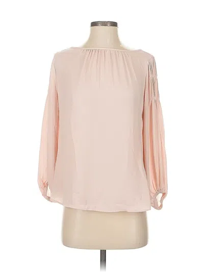 Pre-owned Ann Taylor 3/4 Sleeve Blouse In Pink