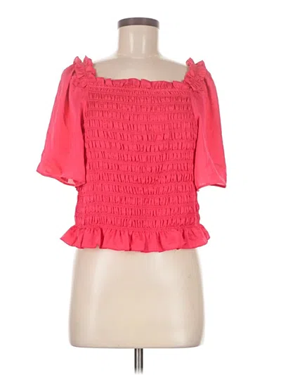 Ann Taylor 3/4 Sleeve Blouse In Pink