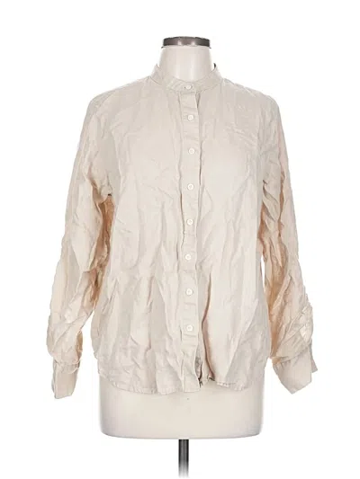Pre-owned Ann Taylor 3/4 Sleeve Blouse In White
