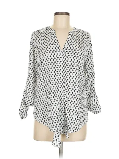 Pre-owned Ann Taylor 3/4 Sleeve Blouse In White