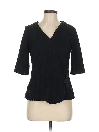 Pre-owned Ann Taylor 3/4 Sleeve T-shirt In Black