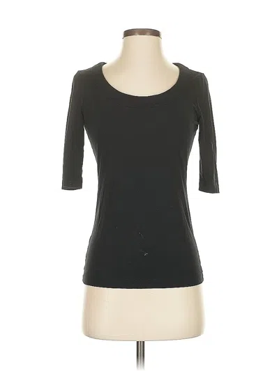 Pre-owned Ann Taylor 3/4 Sleeve T-shirt In Black