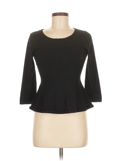 Pre-owned Ann Taylor 3/4 Sleeve T-shirt In Black