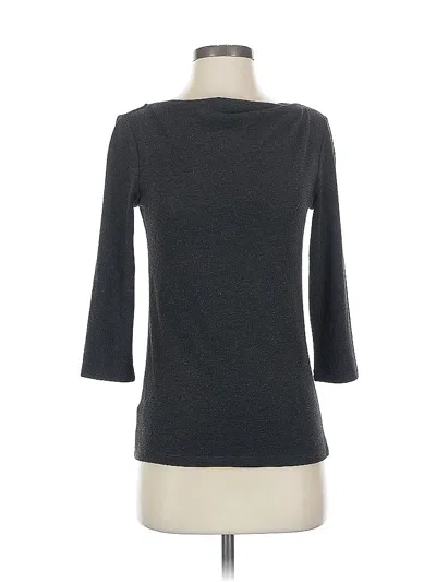 Pre-owned Ann Taylor 3/4 Sleeve T-shirt In Gray