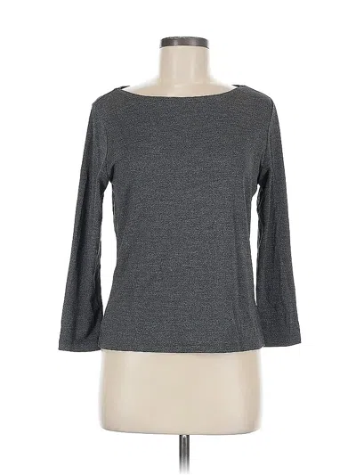 Pre-owned Ann Taylor 3/4 Sleeve T-shirt In Gray