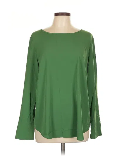 Pre-owned Ann Taylor 3/4 Sleeve T-shirt In Green