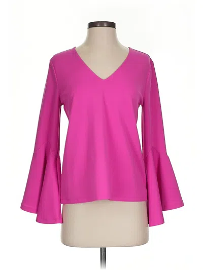 Pre-owned Ann Taylor 3/4 Sleeve T-shirt In Pink