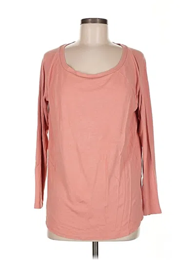 Pre-owned Ann Taylor 3/4 Sleeve T-shirt In Pink