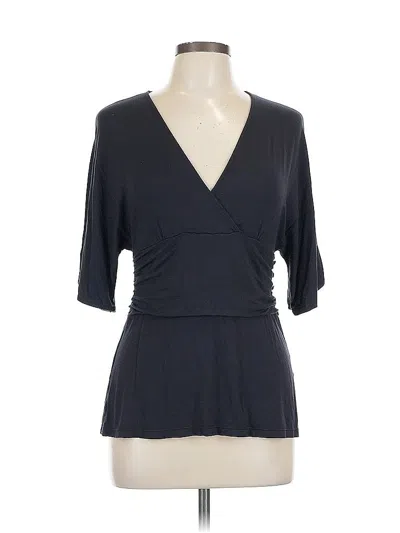 Pre-owned Ann Taylor 3/4 Sleeve Top Gray V Neck Tops