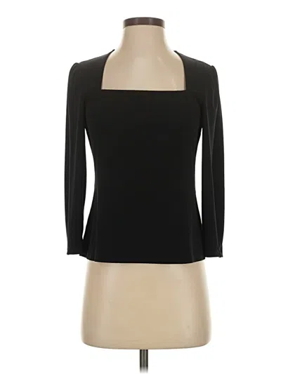 Pre-owned Ann Taylor 3/4 Sleeve T-shirt In Black