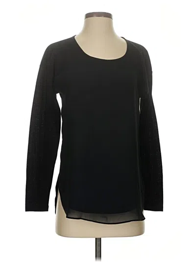 Pre-owned Ann Taylor 3/4 Sleeve T-shirt In Black