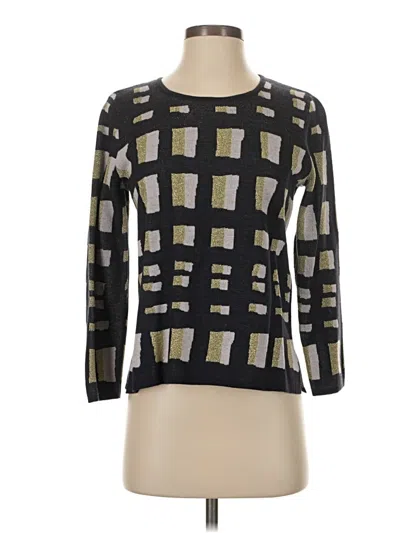 Pre-owned Ann Taylor 3/4 Sleeve T-shirt In Black