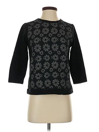 Pre-owned Ann Taylor 3/4 Sleeve T-shirt In Black
