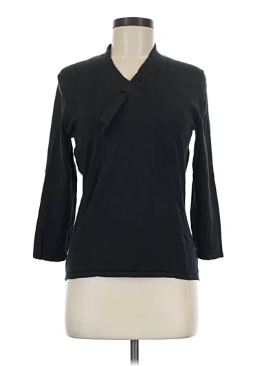 Pre-owned Ann Taylor 3/4 Sleeve T-shirt In Black