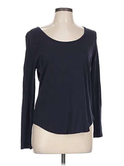 Pre-owned Ann Taylor 3/4 Sleeve T-shirt In Blue