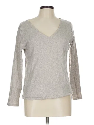 Pre-owned Ann Taylor 3/4 Sleeve T-shirt In Brown