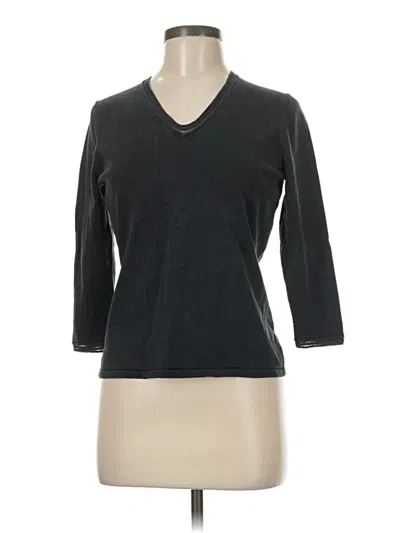 Pre-owned Ann Taylor 3/4 Sleeve T-shirt In Gray