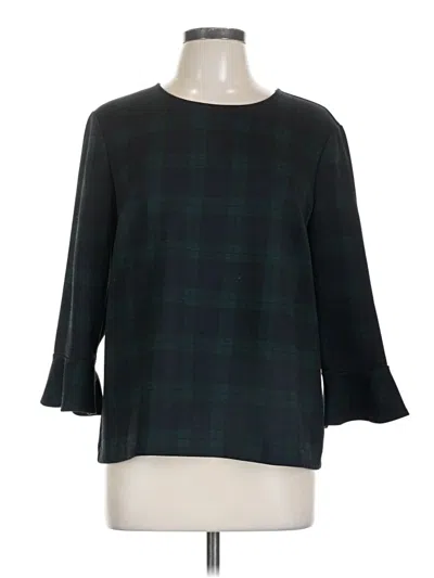 Pre-owned Ann Taylor 3/4 Sleeve T-shirt In Green