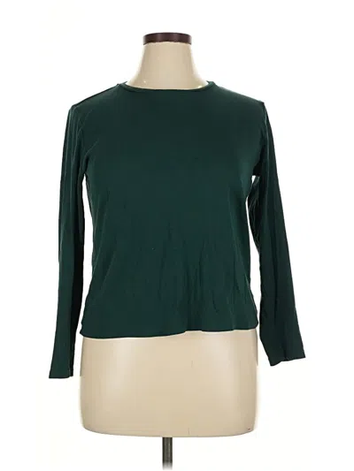 Pre-owned Ann Taylor 3/4 Sleeve T-shirt In Green