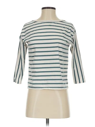 Pre-owned Ann Taylor 3/4 Sleeve T-shirt In Ivory