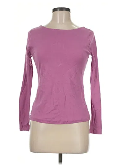 Pre-owned Ann Taylor 3/4 Sleeve T-shirt In Pink