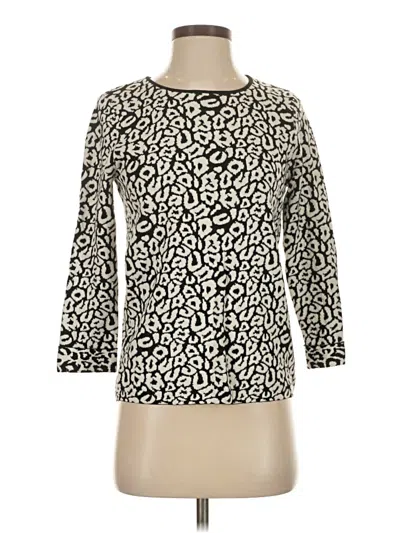 Pre-owned Ann Taylor 3/4 Sleeve T-shirt In White