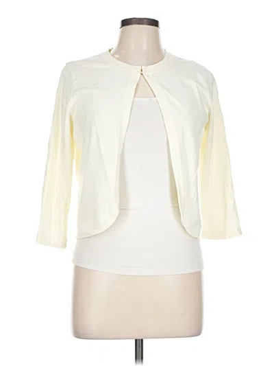 Pre-owned Ann Taylor 3/4 Sleeve T-shirt In White