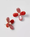 Ann Taylor Acetate Flower Stud Earrings