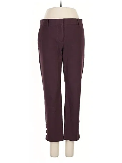 Pre-owned Ann Taylor Active Pants In Burgundy