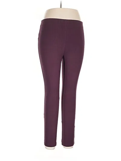Pre-owned Ann Taylor Active Pants In Burgundy