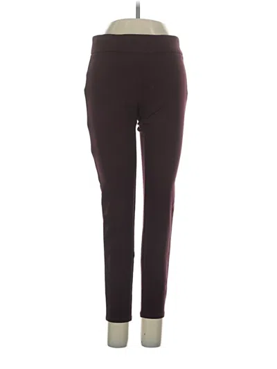 Pre-owned Ann Taylor Active Pants In Burgundy
