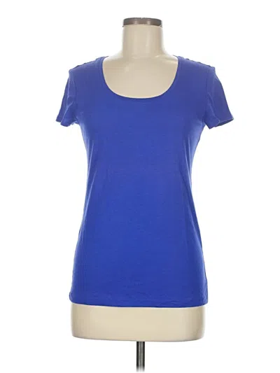 Pre-owned Ann Taylor Active T-shirt In Blue