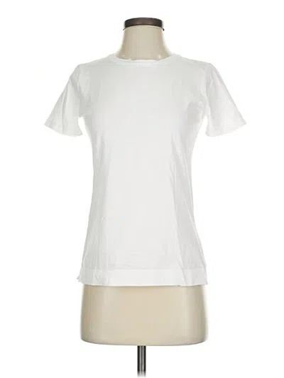 Pre-owned Ann Taylor Active T-shirt In White