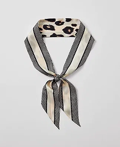 Ann Taylor Animal Print Silk Scarf