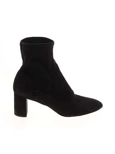 Pre-owned Ann Taylor Ankle Boots In Black